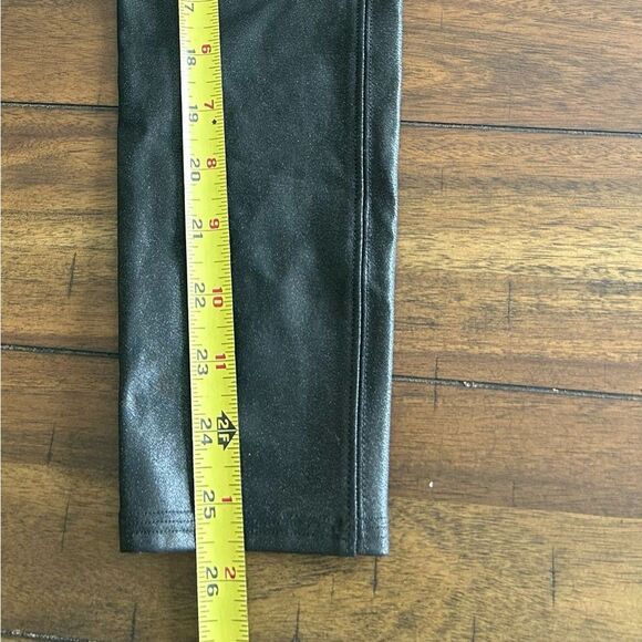 SPANX SPANXshape™ Black Faux Leather Stretch Leggings Size XL Petite MSRP 98.00 - Picture 8 of 14